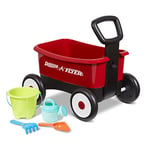 Radio Flyer My 1st Wagon with Beach and Garden Tools, 2-in-1 Wagon, Ages 1-4