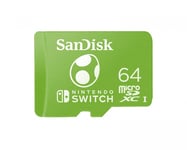 SanDisk microSDXC Hukommelsekort til Nintendo Switch - 64GB - Yoshi Edition