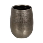 BigBuy Garden Pot métallique céramique Ø 23 cm 20 x 23 x 30 cm