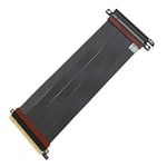 LINKUP - Ultra PCIe 4.0 X16 Câble Riser [Testé sur RTX4090 RX6950XT x570 B550 Z690] Blindé à Très Haut Débit Support Vertical Jeux PCI Express Gen 4┃Prise 180 Degrés (25cm) Compatible 3.0 Gén3 & TT-