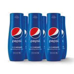 SodaStream Flavours Pepsi Sparkling Drink Mix, Soda & Fizzy Drink Maker Concentrate, Original Pepsi Recipe, Just Add Sparkling Water, Official Pepsi Cola x SodaStream Syrup - 6 x 440ml Multi Pack