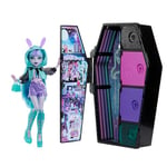 Monster High Coffret Monstrueux Secrets Série Frayeurs Néon avec Poupée Articulée Twyla, Casier, Plus De 19 Surprises, Plus De 125 Looks À Créer, Jouet Enfant, Dès 3 Ans, HNF82