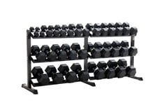 Hex Dumbbells 2.5kg-40kg Weights Set with Rack Dumbbell Pairs (2.5kg Increments)