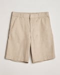 NN07 Billie Cotton/Linen Drawstring Shorts Oat