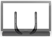 Mount-It! Soundbar Mount, Universal Sound Bar TV Bracket for Mounting Above or Under TV, Fits Sonos, Samsung, Sony, Vizio, Adjustable Arm Fits 32 to 70 Inch TVs, 33 Lbs Capacity, Black