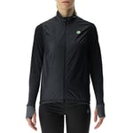 UYN Lady Running Coreshell Vest Coupe-Vent Femme, Tableau Noir mélangé/Noir, XL