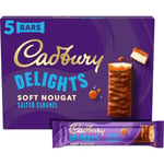 Cadbury Delights Salted Caramel Chocolate Nougat 5 Bar(Pack Of 2)