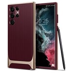 Spigen Neo Hybrid Case Compatible with Samsung Galaxy S22 Ultra 5G - Burgundy