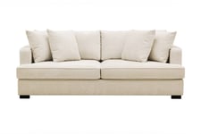 Rossi Dybde 3-seter Fløyelssofa - Lys Beige Sofa 3 seter Scandinavian Choice