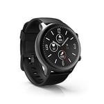 Hama Montre Connectée Homme Fit Watch 6910 (GPS Montre Sport Etanche IP68 Ecran Tactile 1.28" Montre Fitness 14 Sports, Montre Multifonctions Compatible Google Fit Apple Health Strava) Noir