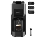 Cecotec Cafetière Compacte Superautomatique avec Cuiseur Vapeur Compact Cremmaet. 1350W, 19 Barres, Système Thermoblock, Réservoir de Grains de Café de 150gr avec Broyeur et 1,1 L d'Eau