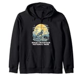 Rocky Mountain National Park Gray Wolf Wildlife Zip Hoodie