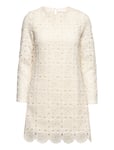 Crochet Dress Kort Klänning Cream Mango