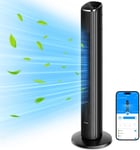 GoveeLife 36'' Smart Tower Fan for Bedroom, 27dB Silent Floor Fan with App & Vo