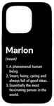 Coque pour iPhone 15 Pro Marlon Définition du nom Dictionnaire amusant