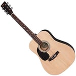 Encore Acoustic Guitar ~ Natural Left Hand LH-EW100N