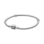 Pandora Moments Barrel Clasp Snake Chain Armband 23cm 598816C00