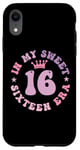 iPhone XR In My Sweet Sixteen Era 16th Birthday Groovy Retro 16th Case