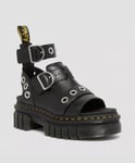 Dr Martens Ricki HDW Sandals Leather Platform Black Womens UK 5 US 7 EU 38 BNIB