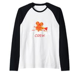 Old School Camera Crew Movie Team Raglan Baseball Tee