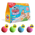 20 x Bath Bombs from Zimpli Kids, Creates a Fizzing, Bath Time Adventure, Bubble Bath Bomb Gift Box, Party Bag Favours, Goody Bag Fillers for Children, Organic & Moisturising, Birthday Gifts for Kids