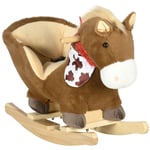 Kids Rocking Horse Childrens Baby Rocking Chair Seat Belt Sounds 18 36 Months