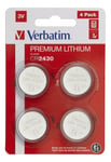 Verbatim Lithium battery CR2430 3V 4 pack