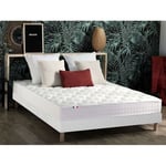 Ensemble Matelas accueil mémoire de forme + Sommier 140 x 190 cm MAM AZUR  