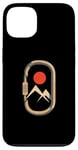 Coque pour iPhone 13 Mousqueton de montagne minimaliste