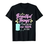 Beautiful Things Come Together Loves Stitching Cross Stitch T-Shirt