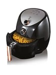 Tower T17021Rg Family Size Air Fryer With Rapid Air Circulation, 60-Minute Timer, 4.3L, 1500W, Black &Amp; Rose Gold