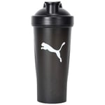 Puma Black plastic Shaker Unisex Training Water Bottle, 600ml, Black - P05351901