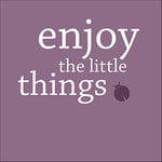 Pro-Art-Bilderpalette gla996a Enjoy The Little Things Cadre Mural en Verre avec Texte en Langue Anglaise Dimensions 30 x 30 cm