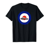 E-Type Jaguar on an RAF roundel T Shirt - Classic Car Design T-Shirt