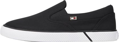 Tommy Hilfiger Chaussures Femme Canvas Slip-on Slip-on, Noir (Black), 38