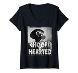 Womens Retro Hoof Hearted sarcastic funny fart jokes V-Neck T-Shirt