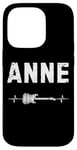 Coque pour iPhone 14 Pro Anne Guitare Battement De Coeur Musique Guitariste