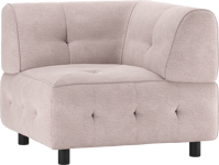 Louis Modulære sofa Hjørneelement, chenille lyserød H73x90x90 cm