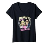 Womens Rocky Horror Show Damn It Janet I Love You V-Neck T-Shirt