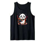 Happy Japanese Anime Sushi Panda Bear Sushi Lover Tank Top