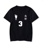 ZOSUO Unisexe 3D Haikyuu!! T-Shirts pour Homme Femme Col Rond Manches Courtes Sweatshirt Top Respirant Cool Mode SurvêTements Classique Déguisement,Small