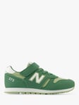 New Balance Kids' 373 Bungee Lace with Top Strap Trainers, Green