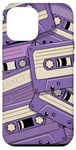 Coque pour iPhone 13 Pro Max Cassettes à ruban violet classique Old School Color Graphic