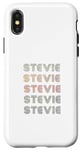 Coque pour iPhone X/XS T-shirt Love Heart Stevie Style grunge/vintage noir Stevie