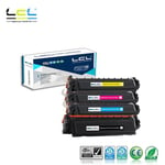 LCL Cartouche de Toner Compatible 410A 410X CF410A CF410X CF411X CF412X CF413X (1 Noir 1 Cyan 1 Magenta 1 Jaune) Remplacement pour HP Color Laserjet Pro M452dn/M477fdw/M477fnw/M452nw