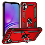 Samsung Galaxy A05      Military Armour Ring Case    Red