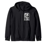 Halloween Skeleton Dead Inside Caffeinated Lazy Men Women Zip Hoodie