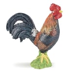 Papo- Coq gaulois LA Vie A LA Ferme Animaux Figurine, Cartoon, 51046, Multicolore