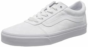 Vans Ward Canvas, Sneaker Femme, Blanc ((Checkerboard) White/White), 36.5 EU