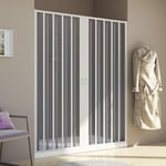 Idralite - Porte de douche pvc accordéon h 185 mod. Aura centrale 110 cm